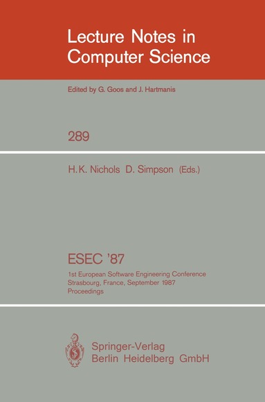 Howard K. Nichols, Dan Simpson - ESEC '87, Häftad