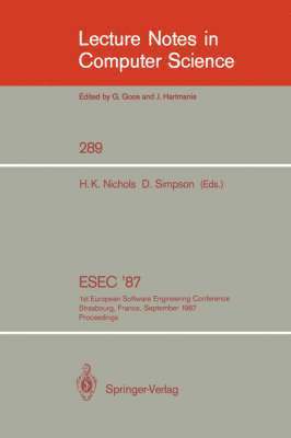 bokomslag ESEC '87
