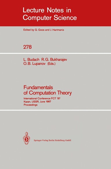Lothar Budach, Rais G. Bukharajev, Oleg B. Lupanov - Fundamentals of Computation Theory, Häftad