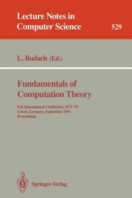 bokomslag Fundamentals of Computation Theory