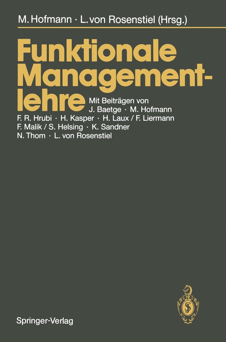 Funktionale Managementlehre 1