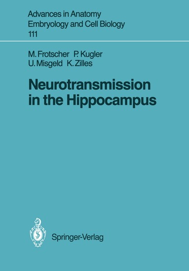 Michael Frotscher, Peter Kugler, Ulrich Misgeld, Karl Zilles - Neurotransmission in the Hippocampus, Häftad