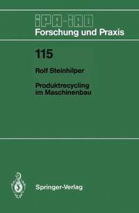 bokomslag Produktrecycling im Maschinenbau