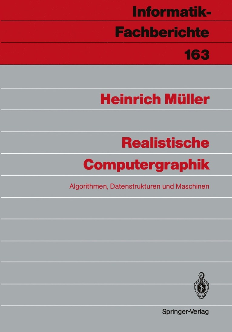 Heinrich Müller - Realistische Computergraphik, Häftad
