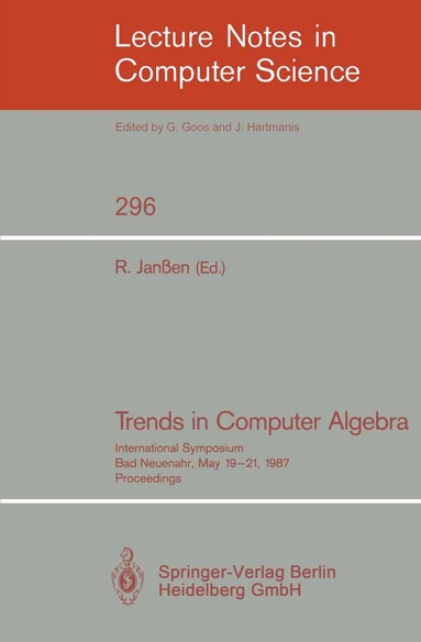 Rainer Janßen - Trends in Computer Algebra, Häftad