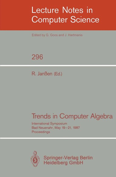 bokomslag Trends in Computer Algebra