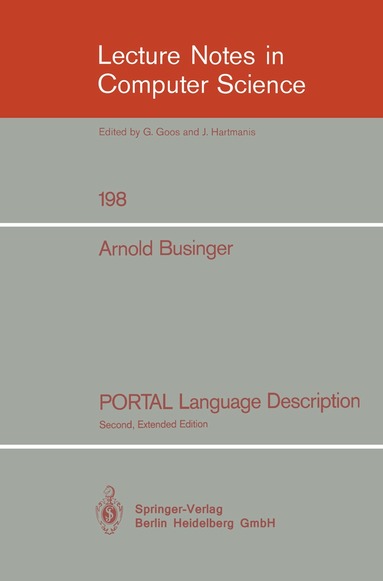 Arnold Businger - PORTAL Language Description, Häftad