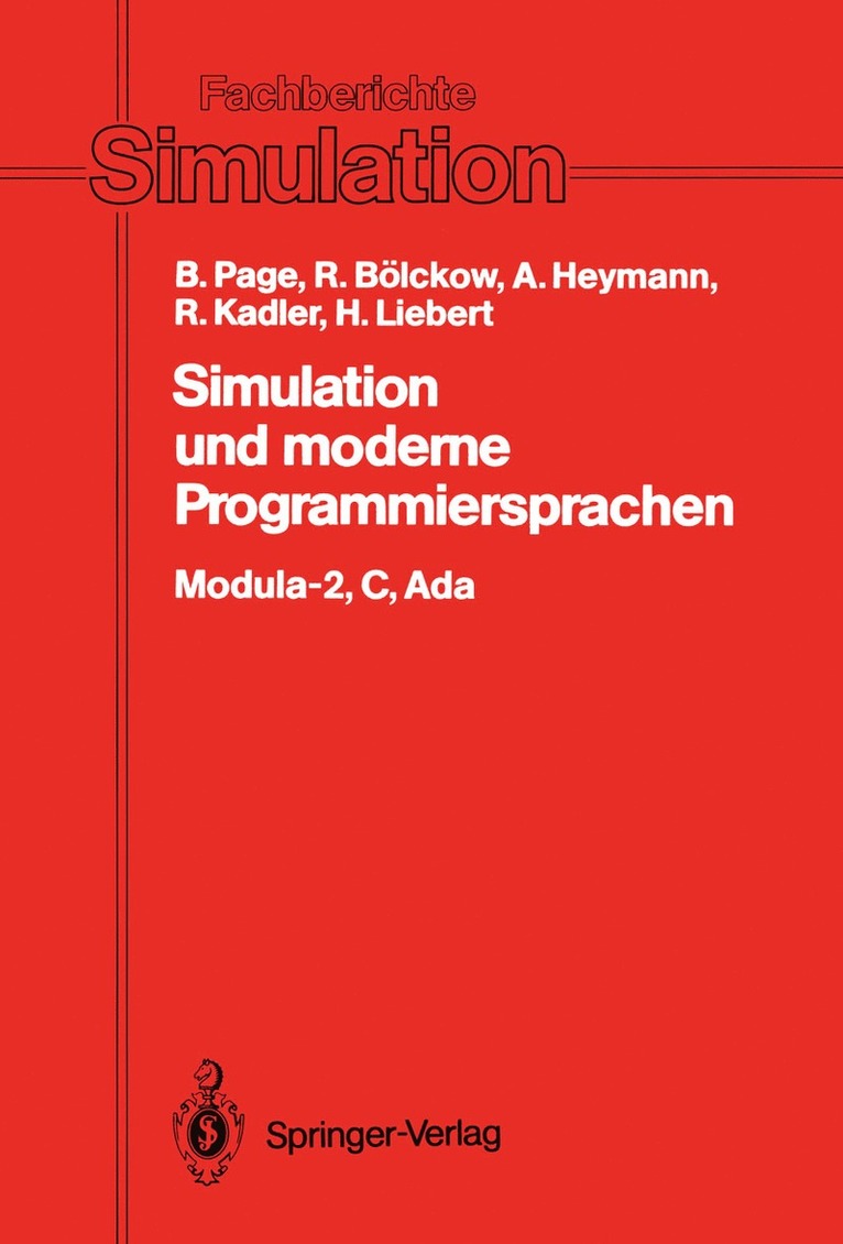 Simulation und moderne Programmiersprachen 1