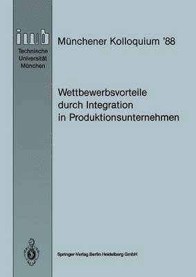 bokomslag Wettbewerbsvorteile durch Integration in Produktionsunternehmen