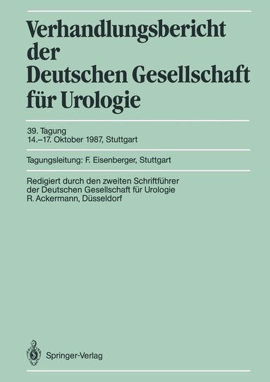 J. Springer, Ferdinand Eisenberger - Tagung 14.–17. Oktober 1987, Stuttgart, Häftad