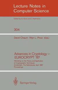bokomslag Advances in Cryptology - EUROCRYPT '87