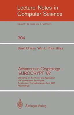 bokomslag Advances in Cryptology - EUROCRYPT '87