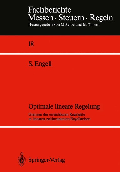 Sebastian Engell - Optimale lineare Regelung, Häftad