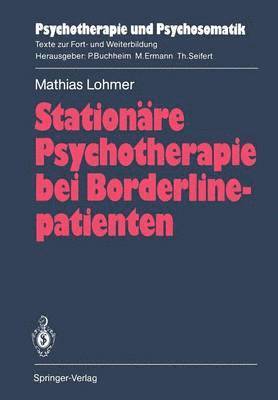 bokomslag Stationre Psychotherapie bei Borderlinepatienten