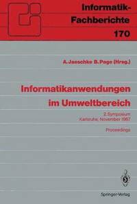 bokomslag Informatikanwendungen im Umweltbereich