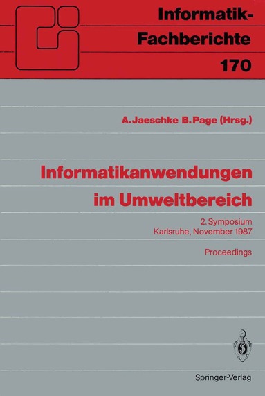 A. Jaeschke, B. Page - Informatikanwendungen im Umweltbereich, Häftad