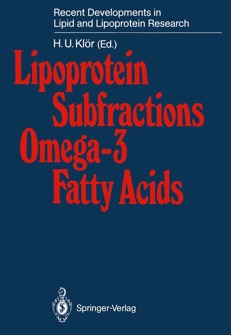 H.U. Klör, H. U. Klör, H. U. Klar, H. U. Klor - Lipoprotein Subfractions Omega-3 Fatty Acids, Häftad