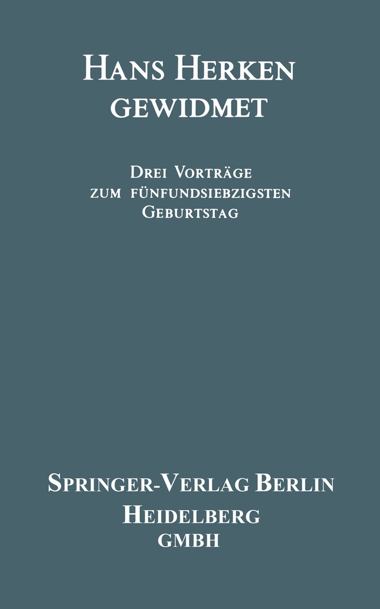 Helmut Coper, H. Kewitz, W. Kalow - Hans Herken Gewidmet, Häftad