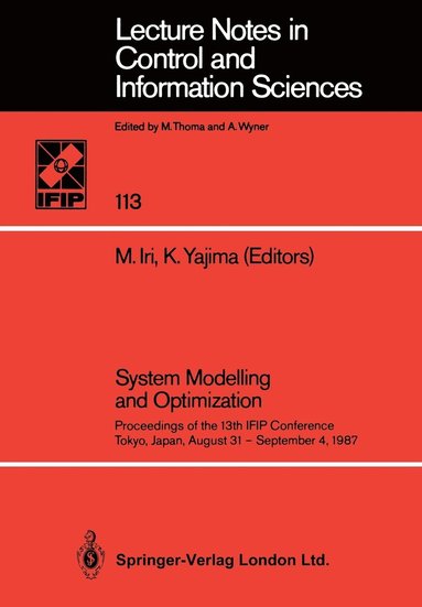 bokomslag System Modelling and Optimization