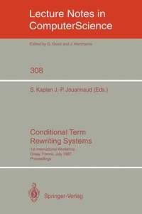 bokomslag Conditional Term Rewriting Systems