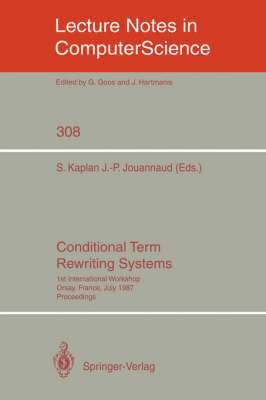 bokomslag Conditional Term Rewriting Systems