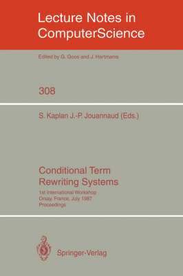 Conditional Term Rewriting Systems 1