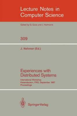 bokomslag Experiences with Distributed Systems