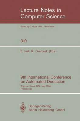 bokomslag 9th International Conference on Automated Deduction