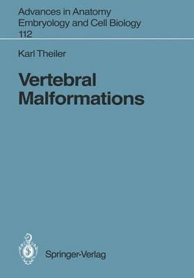 Karl Theiler - Vertebral Malformations, Häftad