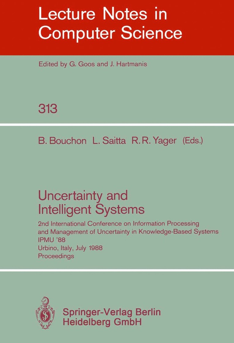 Uncertainty and Intelligent Systems