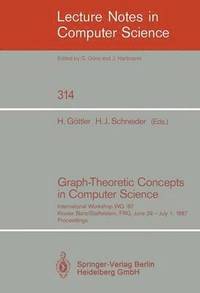 bokomslag Graph-Theoretic Concepts in Computer Science