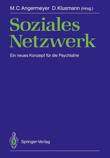 Matthias C. Angermeyer, Dietrich Klusmann - Soziales Netzwerk, Häftad