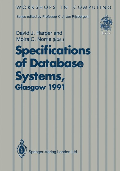 bokomslag Specifications of Database Systems