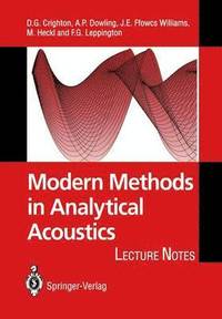 bokomslag Modern Methods in Analytical Acoustics