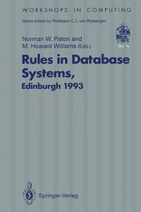 bokomslag Rules in Database Systems