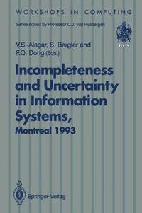 bokomslag Incompleteness and Uncertainty in Information Systems