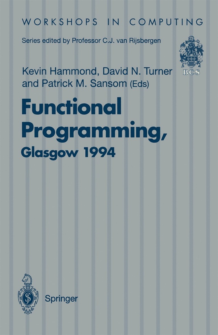 Kevin Hammond, David N. Turner, Patrick M. Sansom - Functional Programming, Glasgow 1994, Häftad