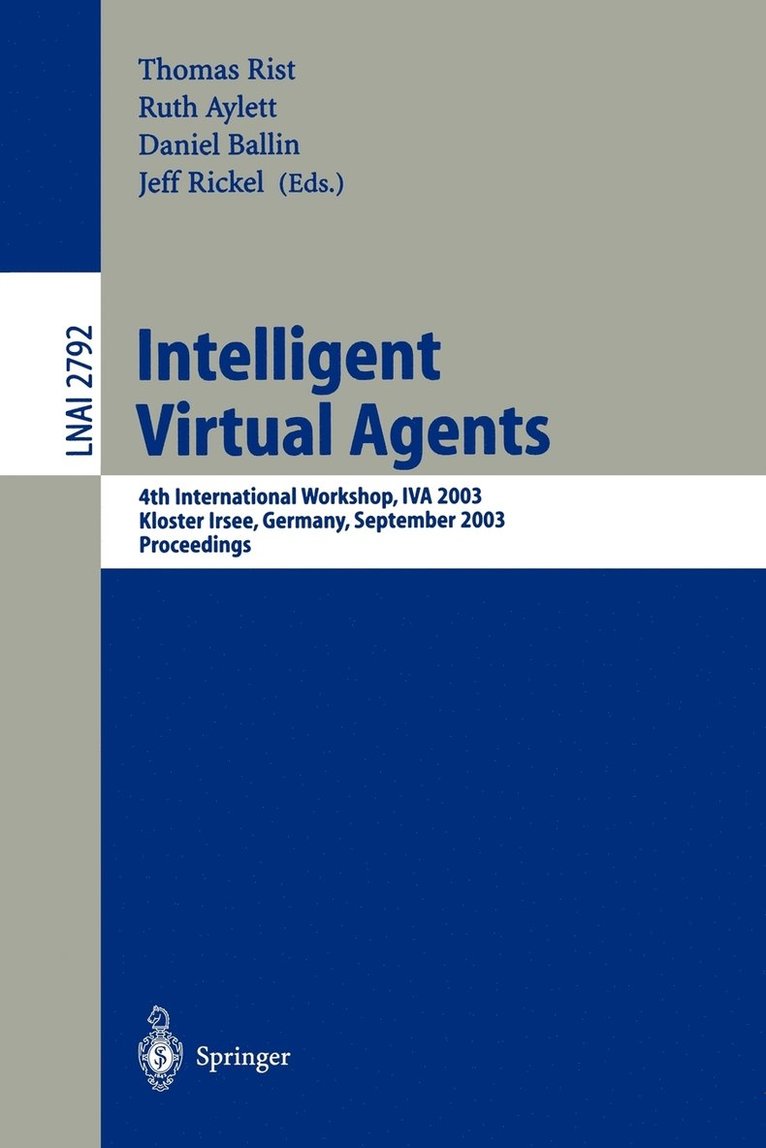 Intelligent Virtual Agents 1