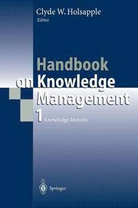 bokomslag Handbook on Knowledge Management 1