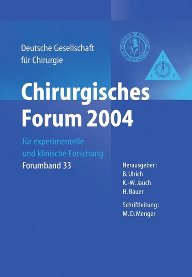bokomslag Chirurgisches Forum 2004