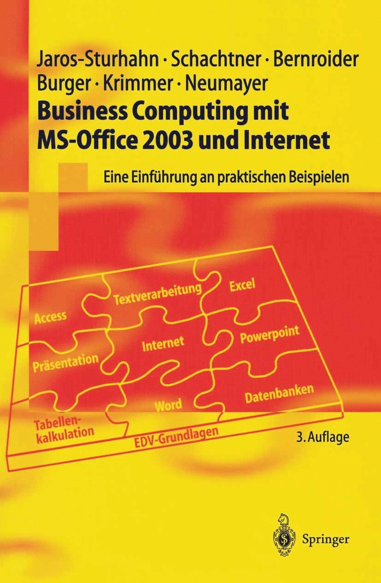 Anke Jaros-Sturhahn, Konrad Schachtner, Edward Bernroider, Michael Burger, Robert Krimmer, Nikolai Neumayer - Business Computing mit MS-Office 2003 und Internet, Häftad