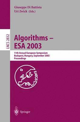 bokomslag Algorithms - ESA 2003