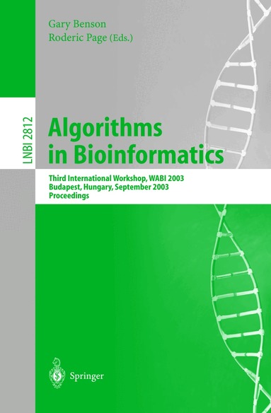 Gary Benson, Roderic Page - Algorithms in Bioinformatics, Häftad