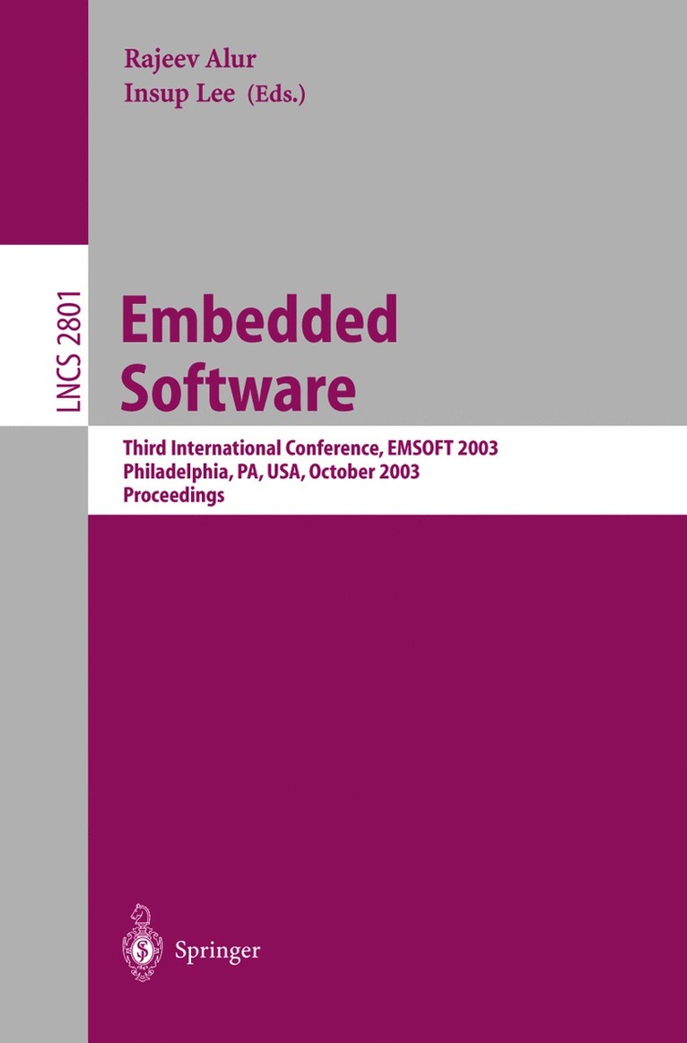 Rajeev Alur - Embedded Software, Häftad