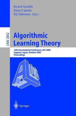 Algorithmic Learning Theory 1