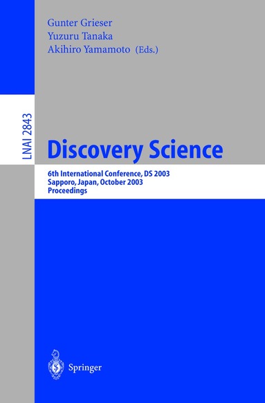 Gunter Grieser, Yuzuru Tanaka, Akihiro Yamamoto - Discovery Science, Häftad
