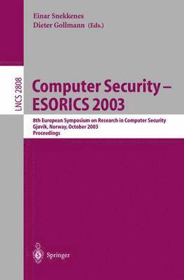 Computer Security - ESORICS 2003 1