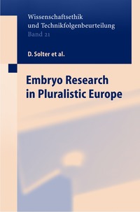 bokomslag Embryo Research in Pluralistic Europe