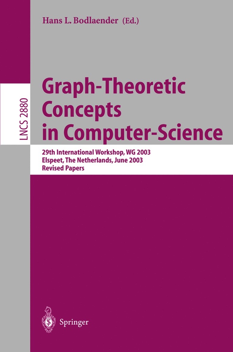 Graph-Theoretic Concepts in Computer Science 1