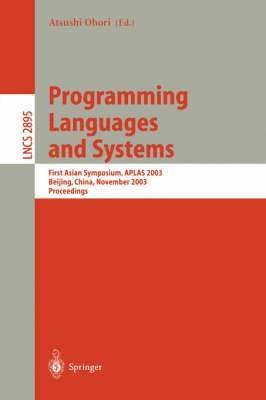 bokomslag Programming Languages and Systems